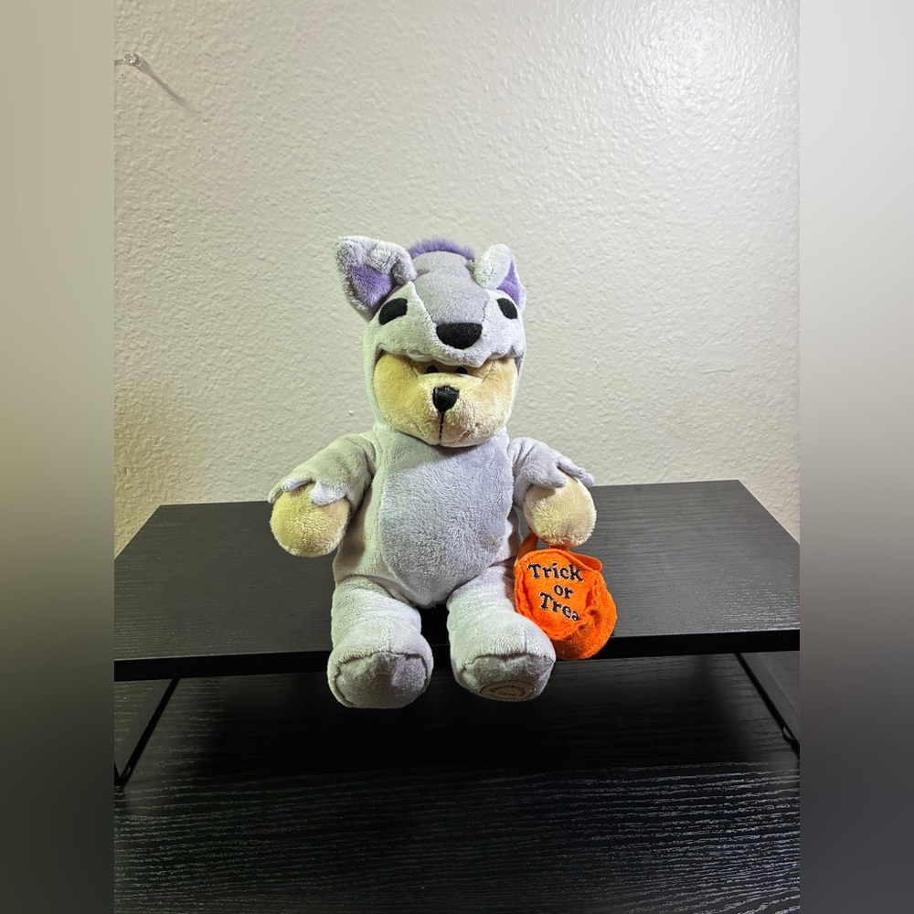 Starbucks Barista Bear 94th Edition Halloween Trick or Treat Purple Wolf 2010